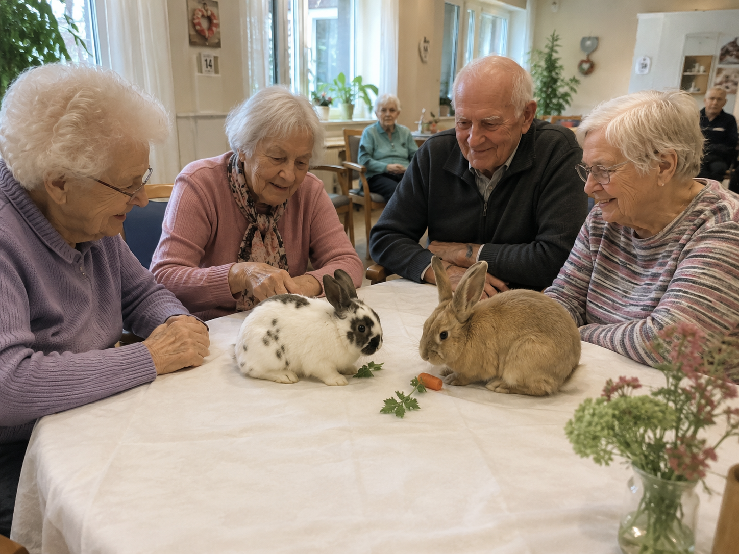 Tierbesuche mit Hasen